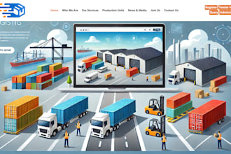 create logistics website with tracking system