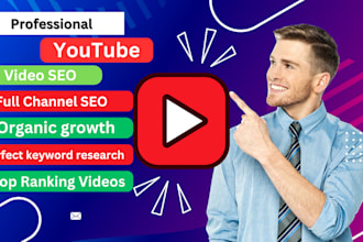 do youtube channel SEO and video optimization for top ranking on search result