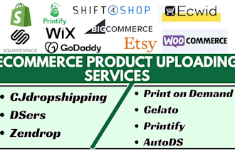 add products upload product listing shopify etsy ecwid woocommerce store dsers
