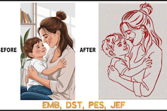 do embroidery digitizing logo, design into dst emb pes files