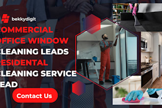 do commercial office, window cleaning leads residential cleaning service leads