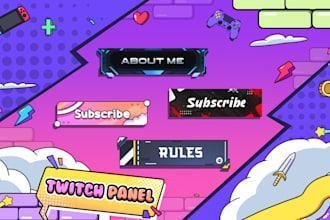 design twitch panel for your stream less than 24 hours