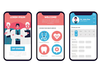 develop telemedicine mobile app, medical app, healthcare app, doctor website app
