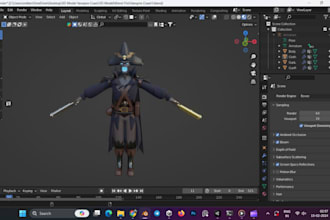 create a custom vrchat furry avatar 3d model anime character vrc from scratch