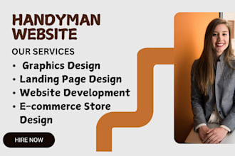 handyman hvac website plumbing roofing website handyman  landing page