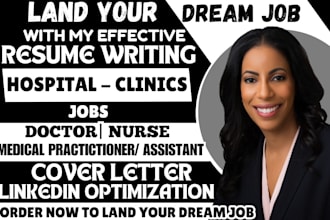 write ats medical and healthcare resume, nursing doctors surgeon clinic CV