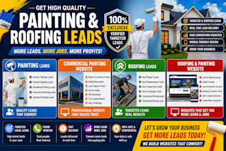 generate painting leads commercial painting website roofing, painting website