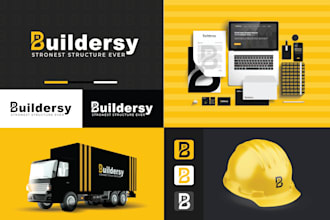 design law firm construction logo brandbook and branding kit