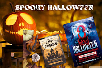 create spooky halloween flyers motion flyer and animated videos for your event