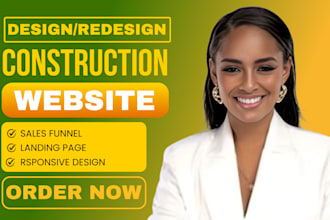 create hvac, roofing, construction, real estate, plumbing, contractor website