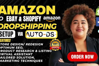 be your shopify virtual assistant setup shopify dropshipping store with auto ds