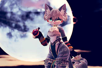 create vrchat avatar for pc, vtuber model,vrc character for quest,unity sdk, rig