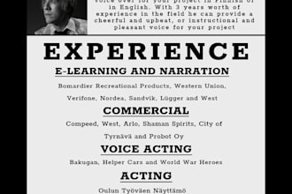 record voiceovers for your commercials in finnish