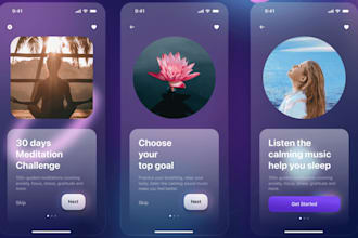 develop meditation app, affirmation app, yoga app, health and fitness app