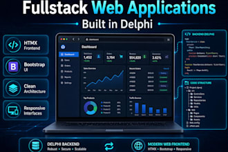 create fullstack web applications in delphi