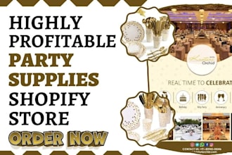 build party supplies shopify craft event store party supplies rental website