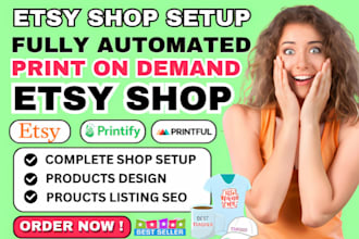 setup etsy shop etsy digital products etsy print on demand etsy seo listing