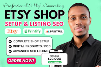 design etsy digital products, setup etsy digital product shop etsy seo listing
