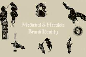 design a medieval or heraldic logo