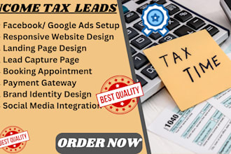 generate income tax leads income tax website tax preparation leads generation
