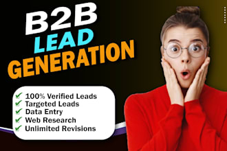 do data entry job b2b led collection web research  expert