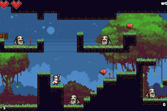 develop unity pixel art game, pixel web game, top down game, retro game in unity