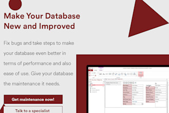 do microsoft access update, bug fixing, optimization and develop custom CRM