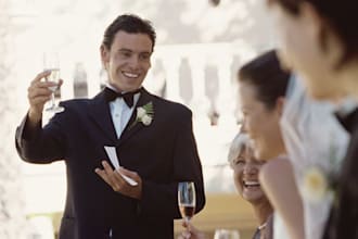 write funny father of the bride, groom speeches, love and memorable moment