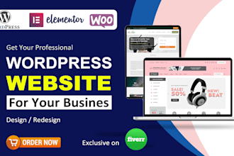create responsive wordpress website design or website redesign