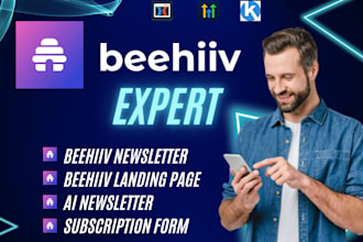 setup beehiiv newsletter, beehive landing page design beehiiv ai newsletter
