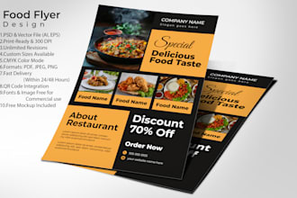 design stunning business hotel and restaurant flyers 24 hour delivery