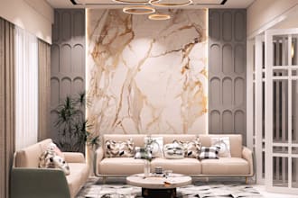 do bedroom,bathroom,living space and other interior design