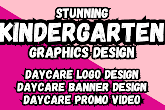 kindergarten daycare banner design daycare logo design kindergarten promo video