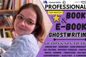 ebook writer fiction ghostwriter ghost book writer wellness mental self help kdp
