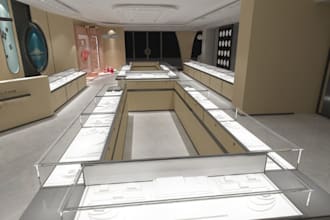 do 3d retail store , 3d boutique, 3d jewelries store with 3d rendering