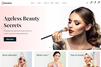 design makeup website skincare website nail care cosmetics store beauty website