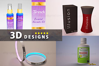 do 3d modelling, product mockups, and 3d rendering