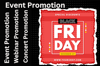 promote your event, concert, ticket booking and webinars
