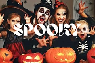 design happy halloween event flyer party flyer logo and night club concert