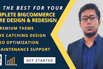 design customize and create bigcommerce site from scratch