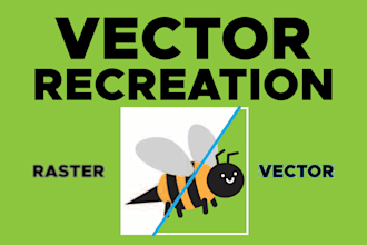 recreate any logo or image as a vector
