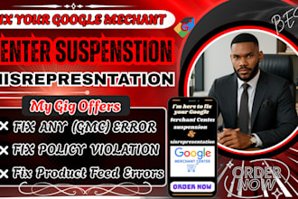 fix google merchant center suspension misrepresentation gtin and shopping ads