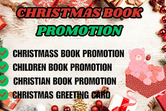 organic book promotion, children book promo, christmas book, book marketing