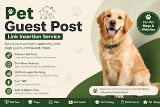 publish your guest post on high quality pet sites