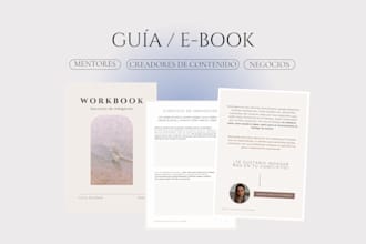 create a PDF guide or ebook with a clean and professional look
