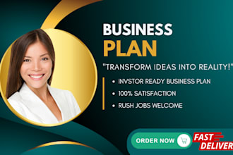 write you a business plan on any startup idea or project