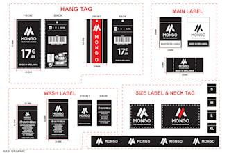 design custom clothing labels, hang tags, neck labels, and more