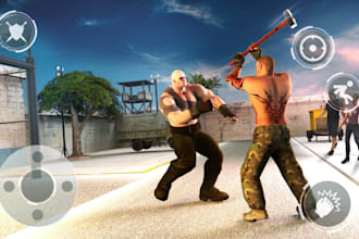 build 3d street fighting game, multiplayer fight game, street combat game