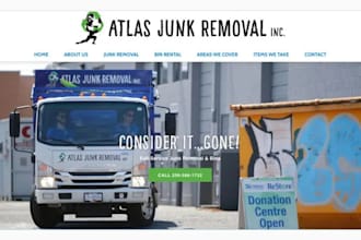 design junk removal website junk hauling dumpster, handyman website