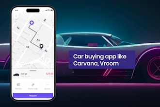 develop a carbuying app like carvana, vroom, and shift